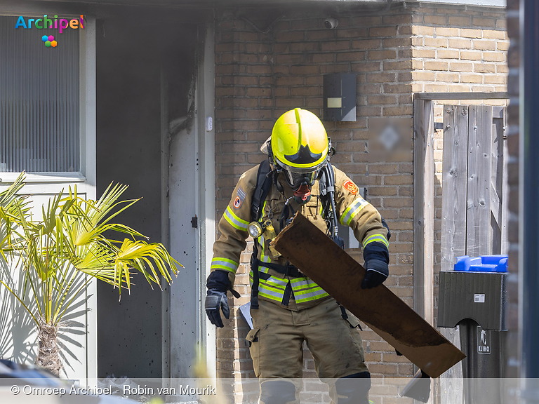 Foto behorende bij Korte uitslaande brand bij woning in Dirksland