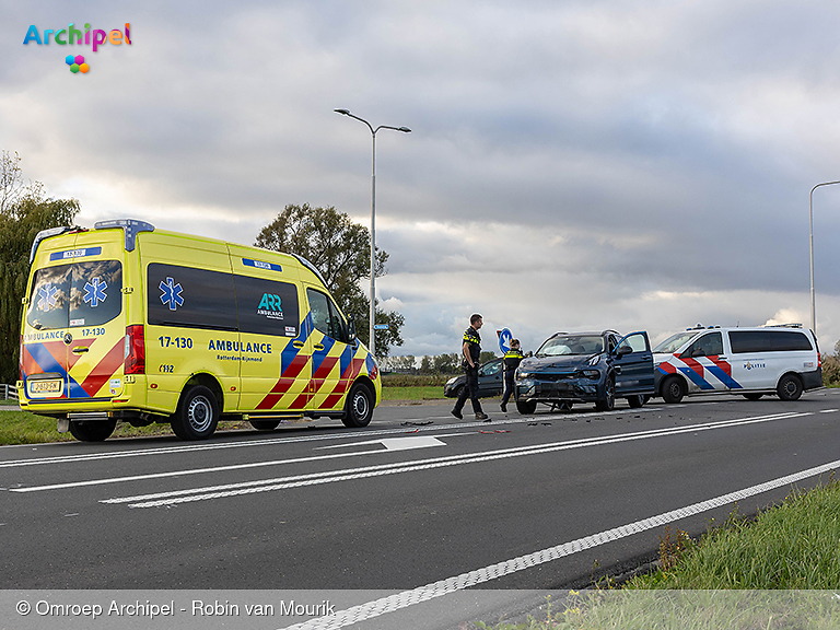 Foto behorende bij Ongeval met twee voertuigen op de N215