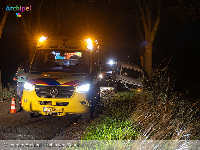 Bestuurder blaast positieve alcoholtest na aanrijding