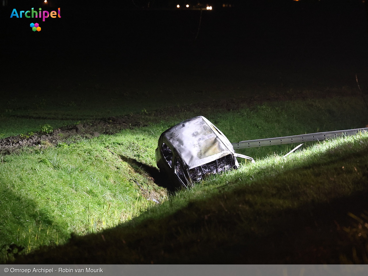 Foto behorende bij Dodelijk ongeval op de Oudelandsedijk bij Dirksland