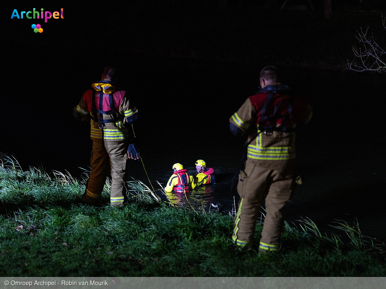 Foto behorende bij Grote zoekactie na vondst fiets in het water