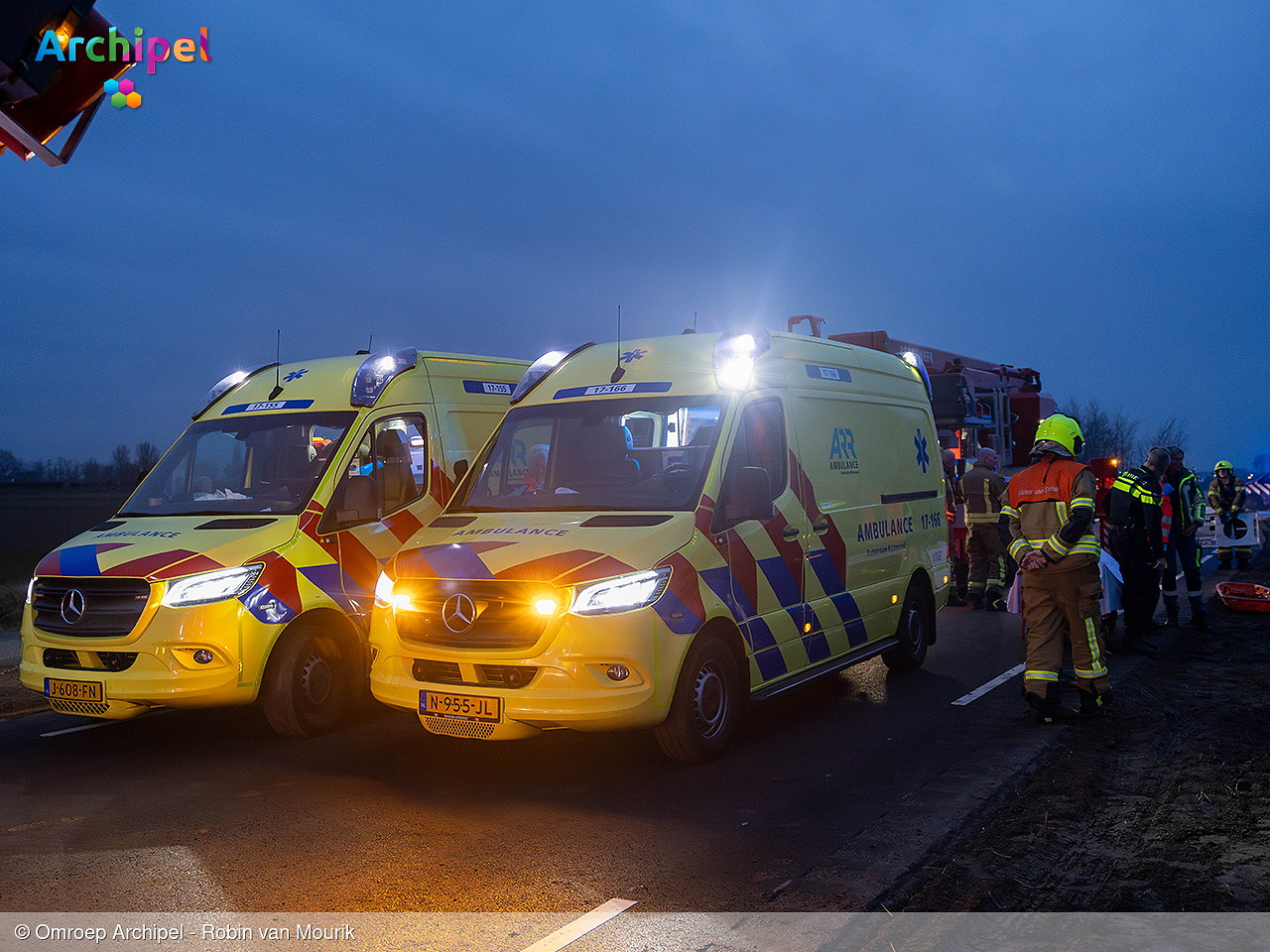 Foto behorende bij Automobilist rijdt van vernieuwde Oudelandsedijk bij Sommelsdijk