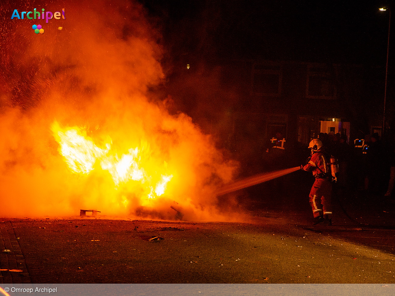 Foto behorende bij Diverse branden tijdens de jaarwisseling op Goeree-Overflakkee