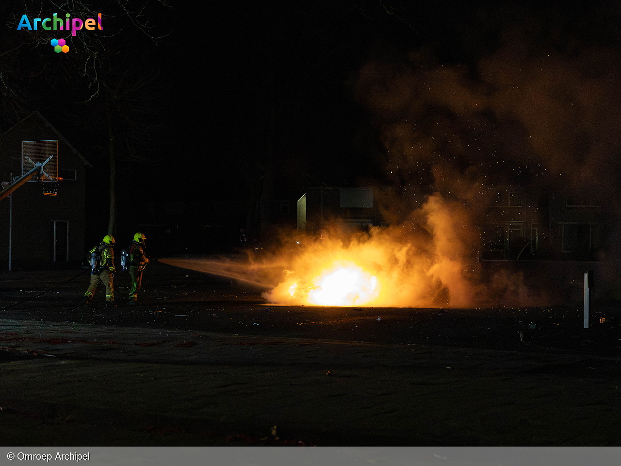 Foto behorende bij Diverse branden tijdens de jaarwisseling op Goeree-Overflakkee