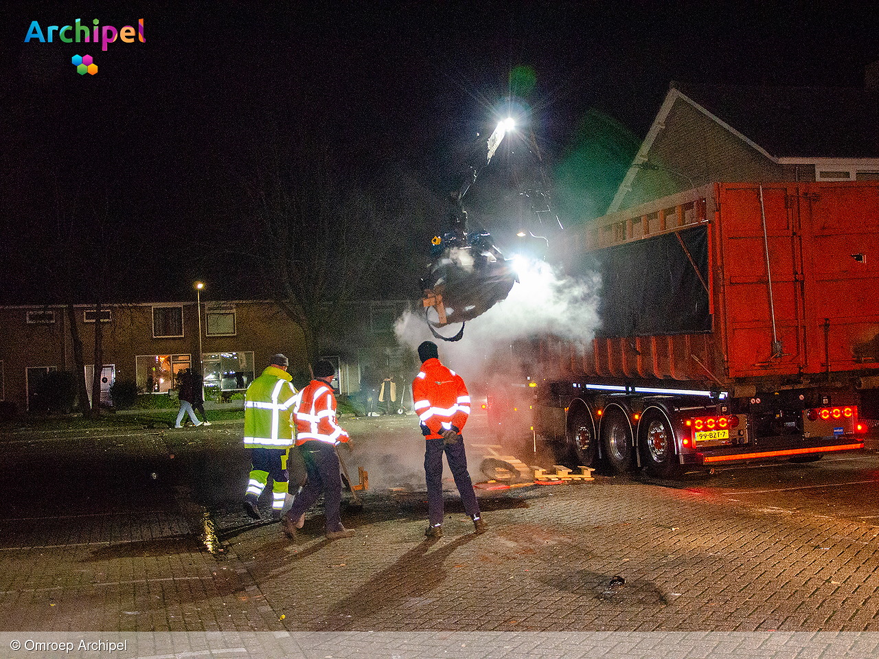 Foto behorende bij Diverse branden tijdens de jaarwisseling op Goeree-Overflakkee