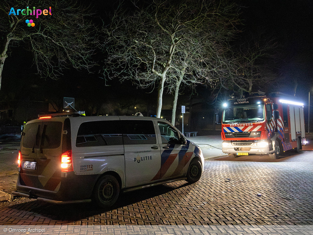 Foto behorende bij Diverse branden tijdens de jaarwisseling op Goeree-Overflakkee