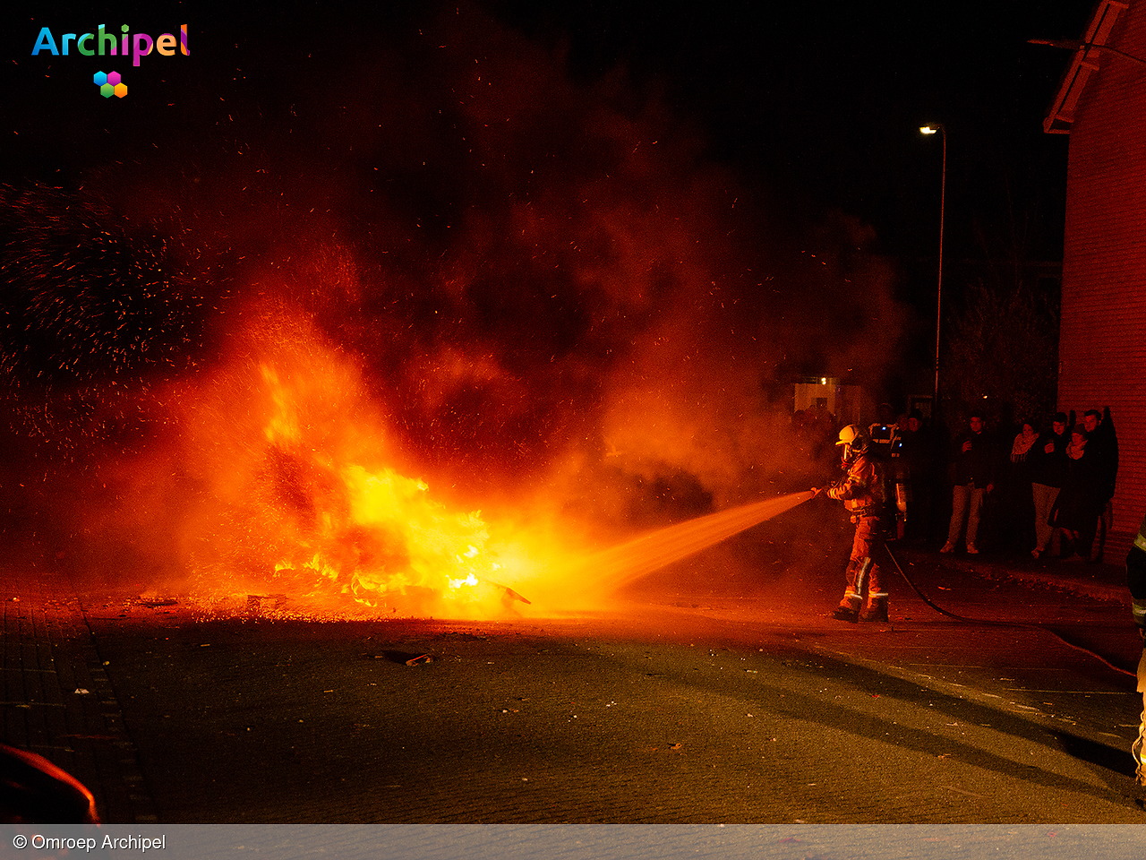 Foto behorende bij Diverse branden tijdens de jaarwisseling op Goeree-Overflakkee