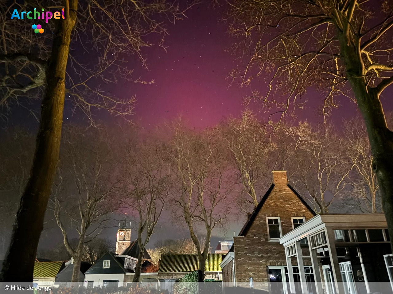 Foto behorende bij Noorderlicht te zien op Goeree-Overflakkee