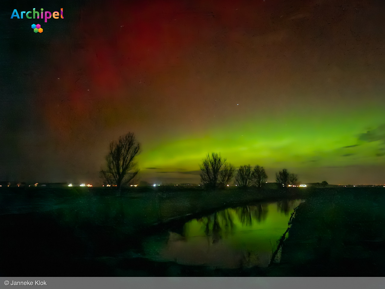 Foto behorende bij Noorderlicht te zien op Goeree-Overflakkee