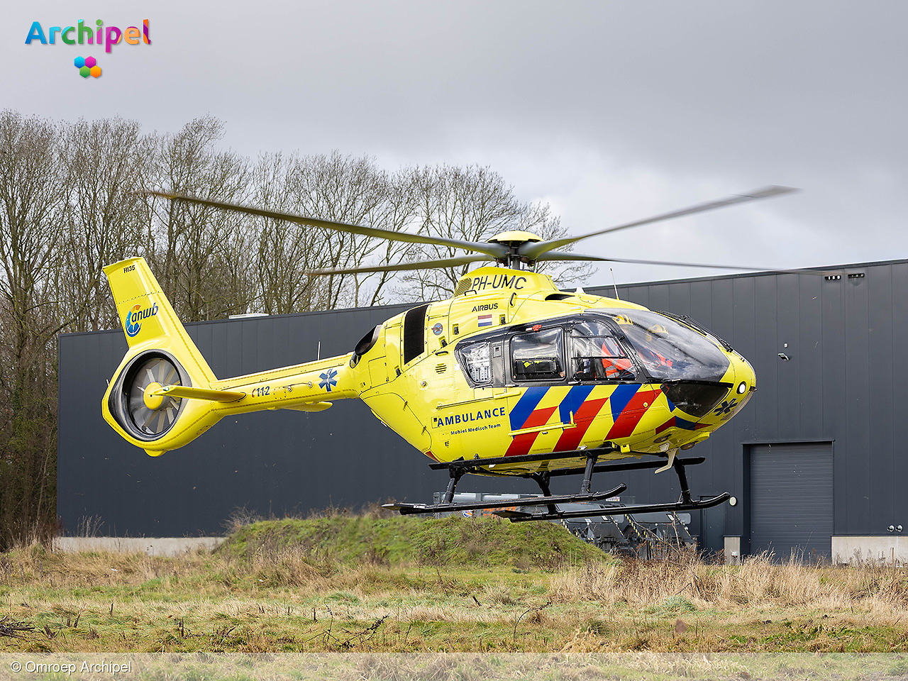 Foto behorende bij Traumahelikopter ingezet bij incident op industrieterrein