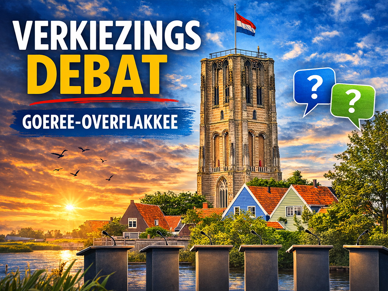 Lijsttrekkers Goeree-Overflakkee in debat, live te volgen bij Omroep Archipel - FlakkeeNieuws Goeree-Overflakkee