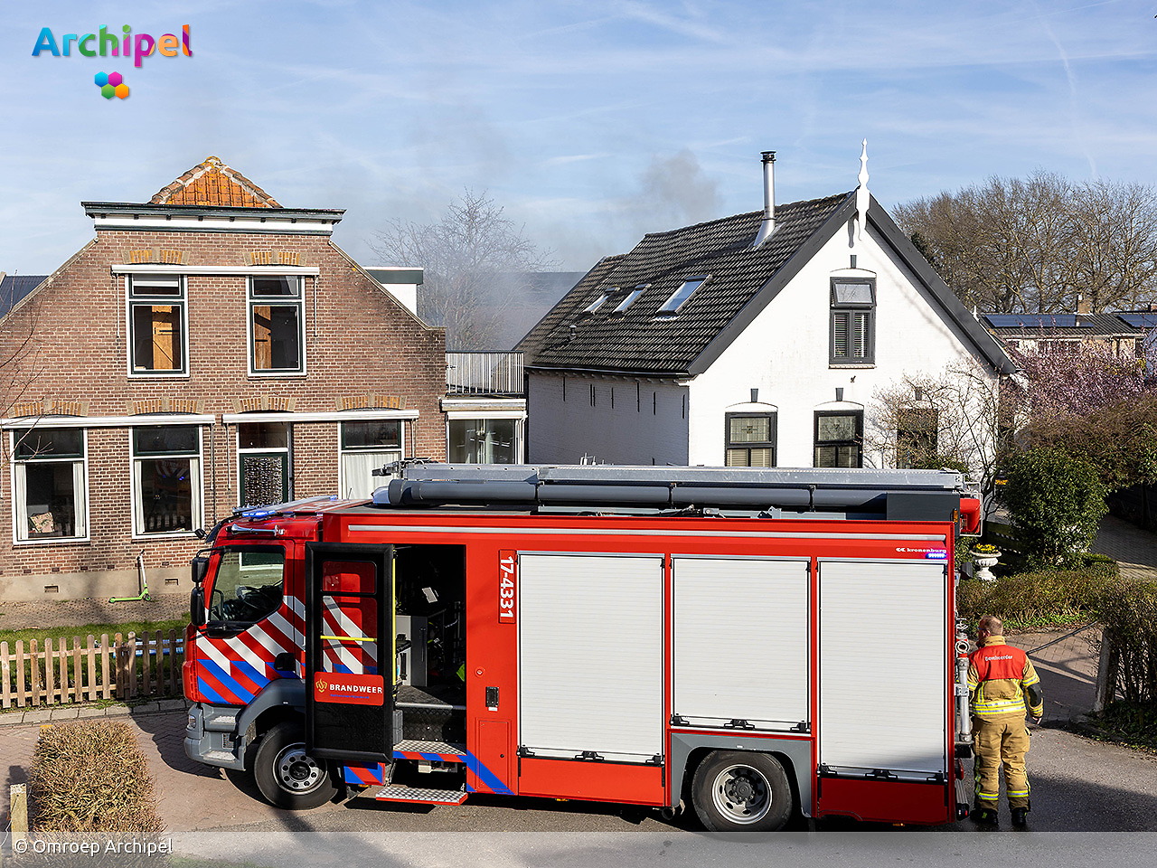 Foto behorende bij Brandweer rukt uit voor woningbrand in Dirksland