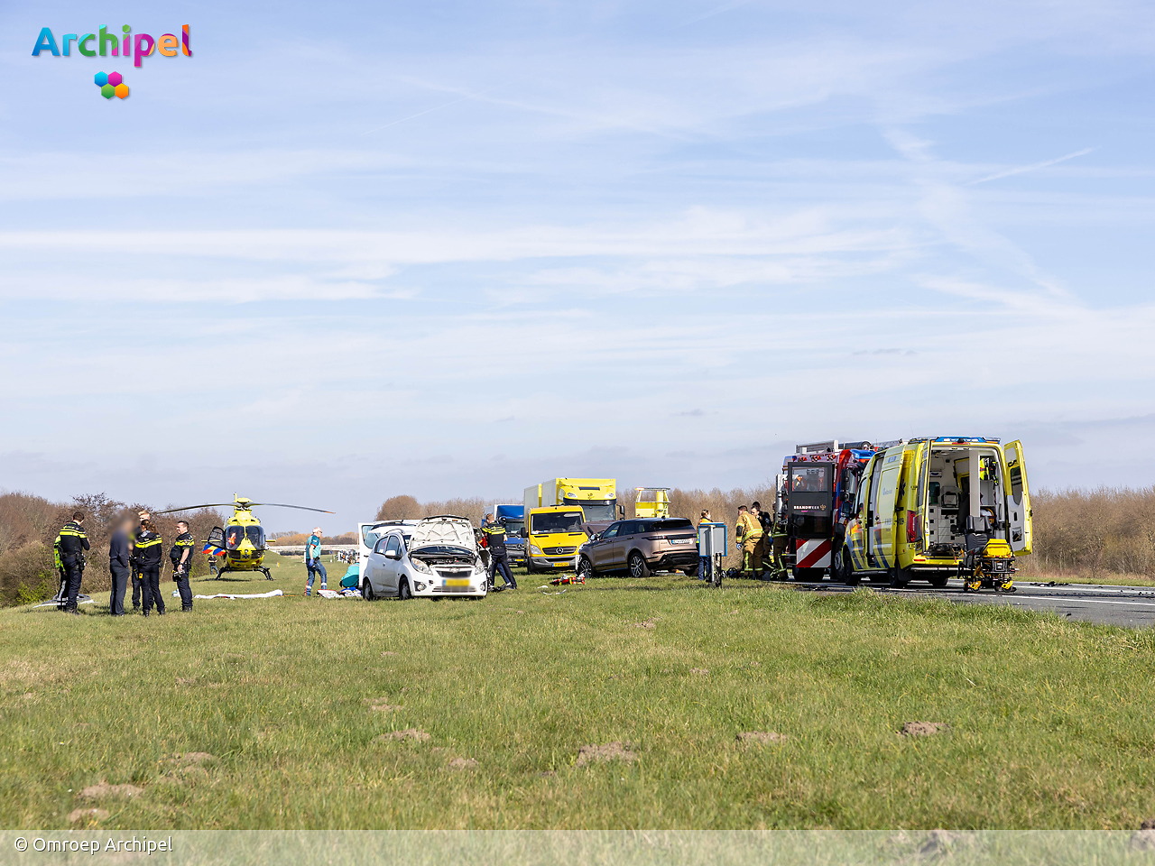 Foto behorende bij Ernstig ongeval op N59 richting Zeeland