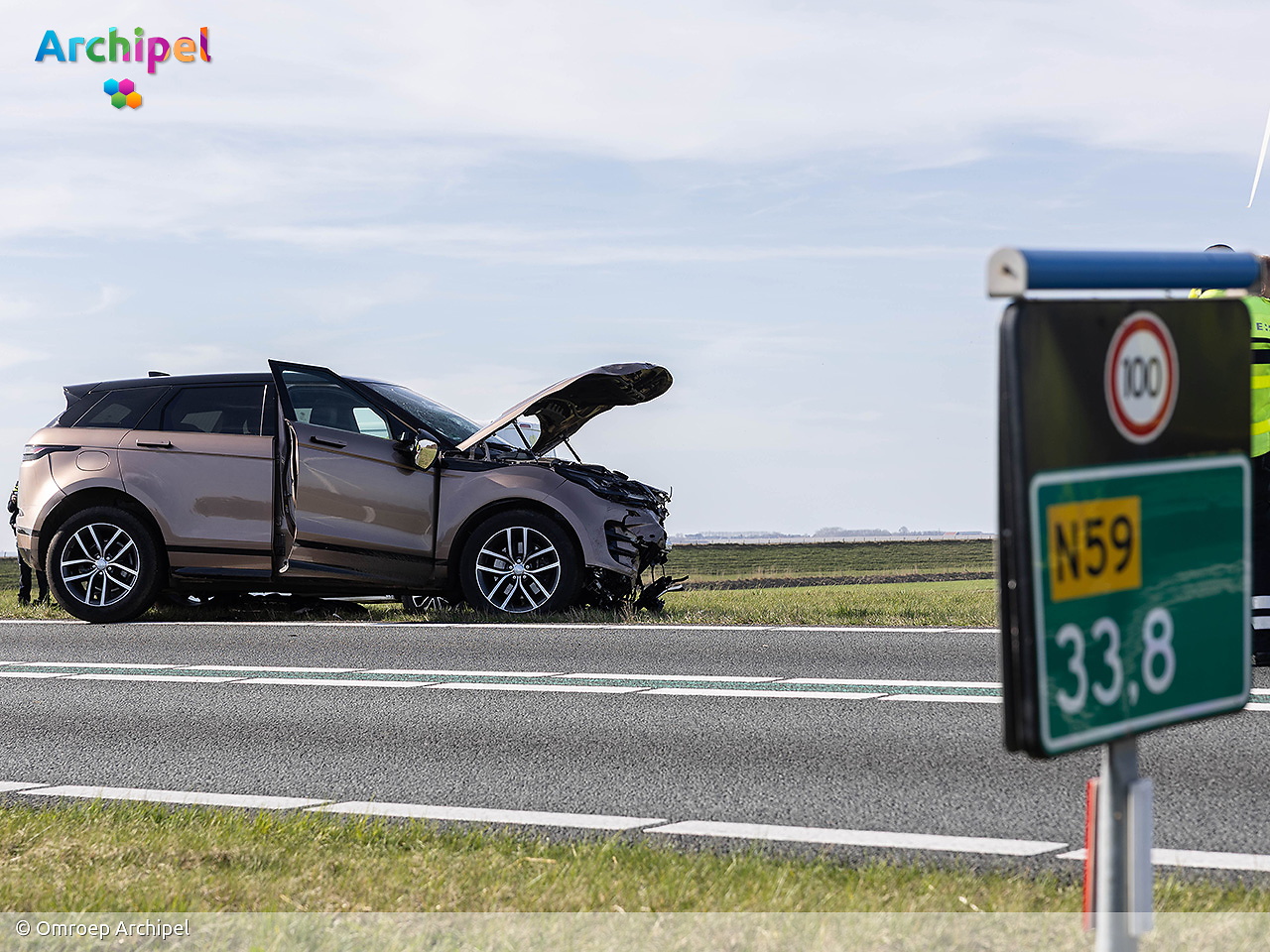 Politie zoekt getuigen na frontale aanrijding op N59 - FlakkeeNieuws Goeree-Overflakkee