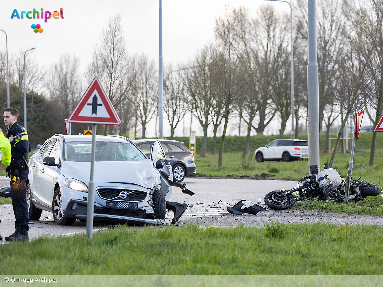 Foto behorende bij Motorrijder komt om het leven door aanrijding