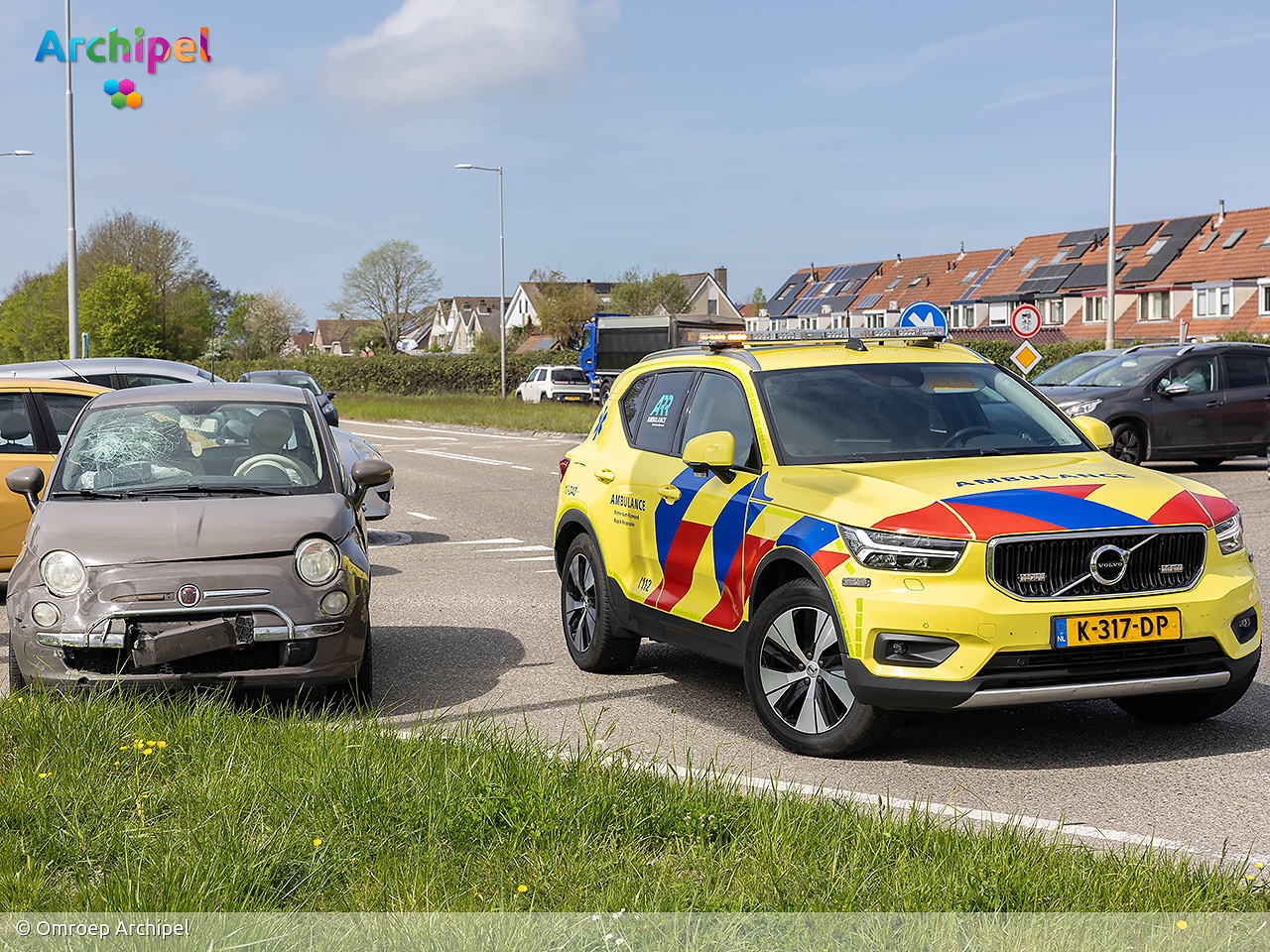 Foto behorende bij Aanrijding op kruising N215
