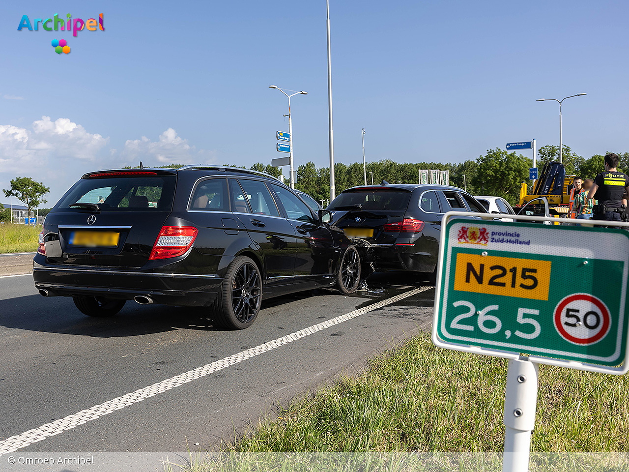 Foto behorende bij Botsing tussen drie auto
