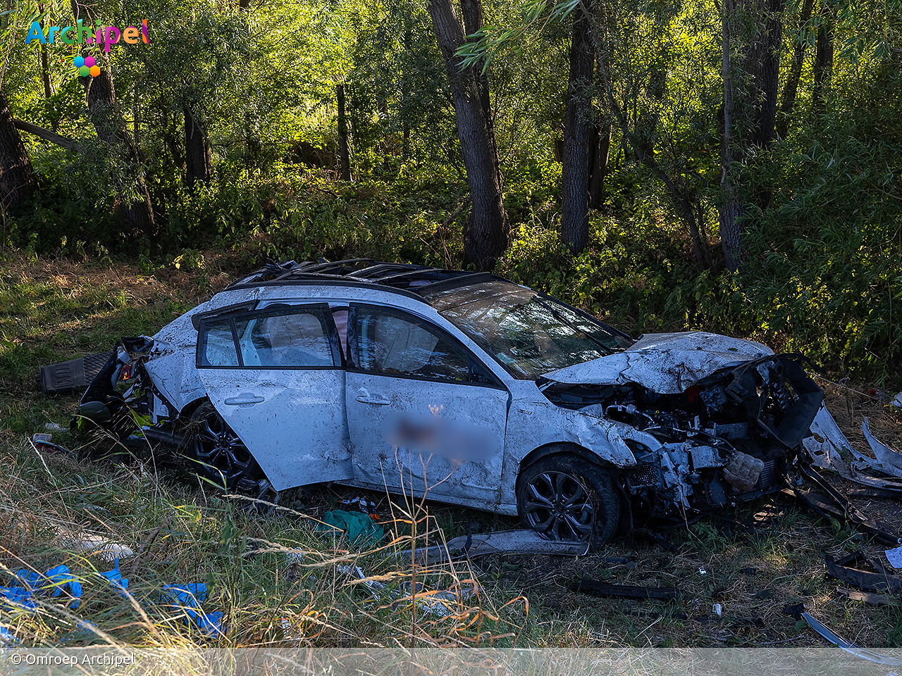 Foto behorende bij Automobilist aangehouden na botsing tegen boom
