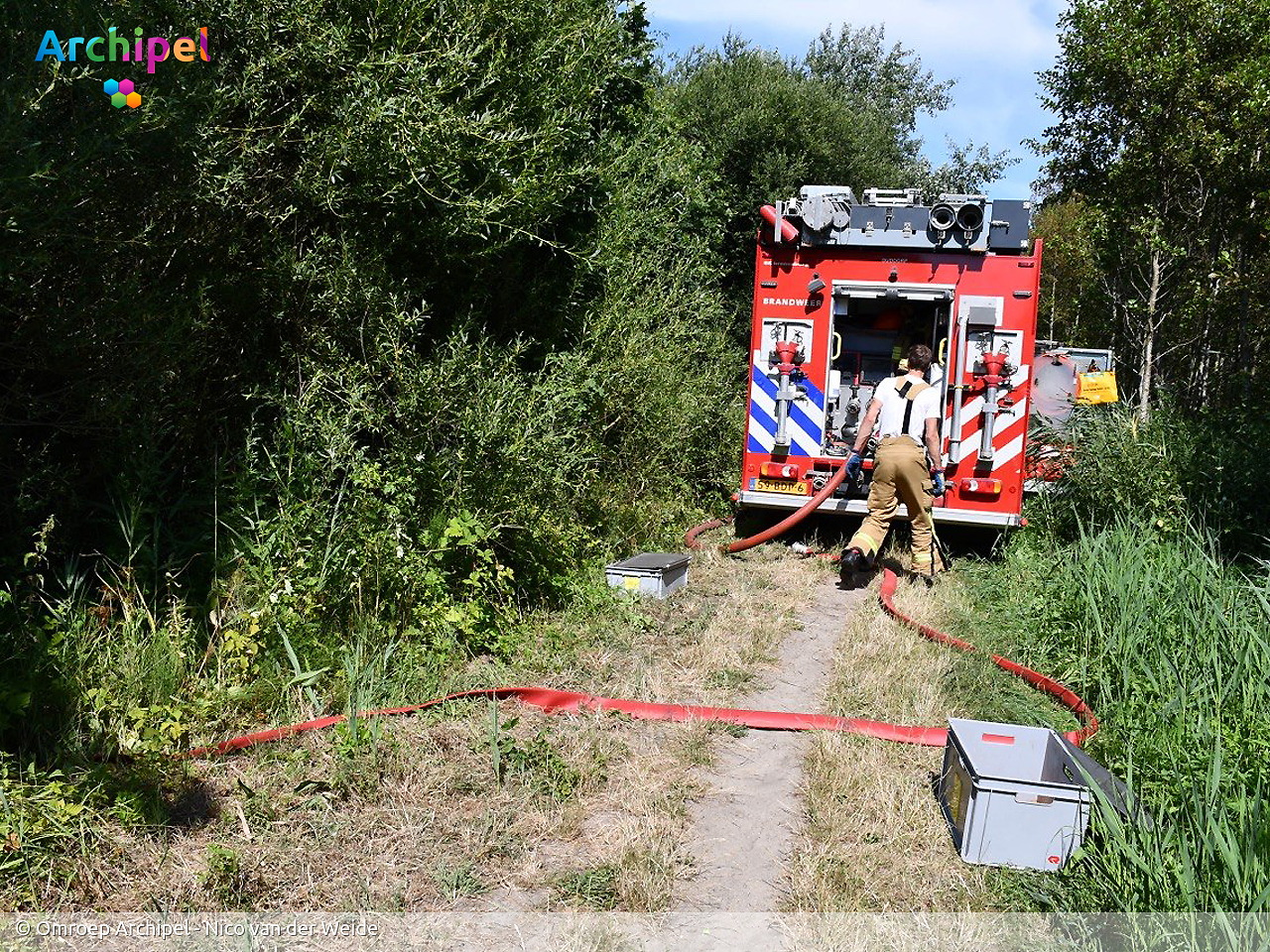 Foto behorende bij Duinbrand bij Ouddorp snel onder controle