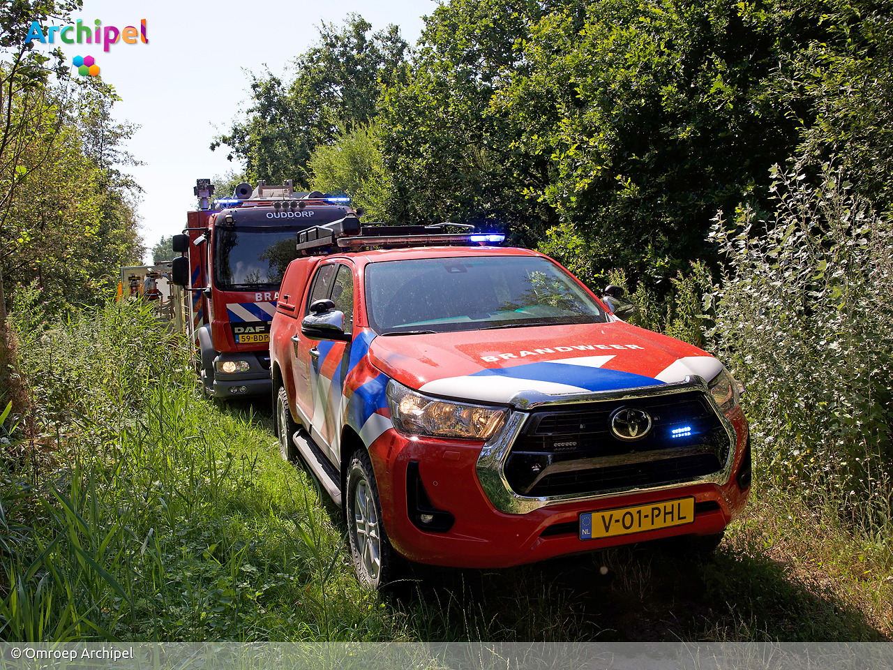 Foto behorende bij Duinbrand bij Ouddorp snel onder controle