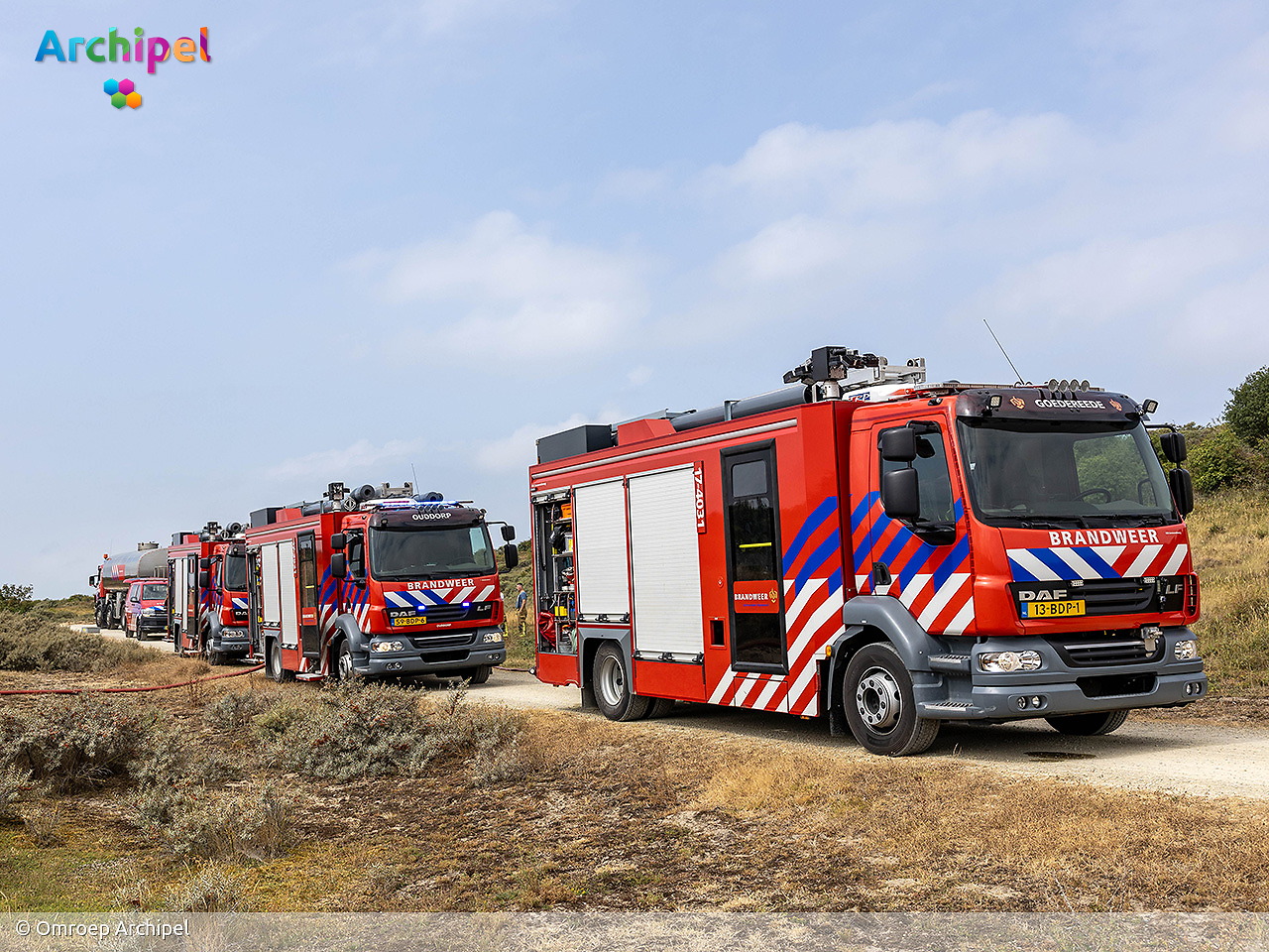 Foto behorende bij Brand in duingebied Ouddorp onder controle