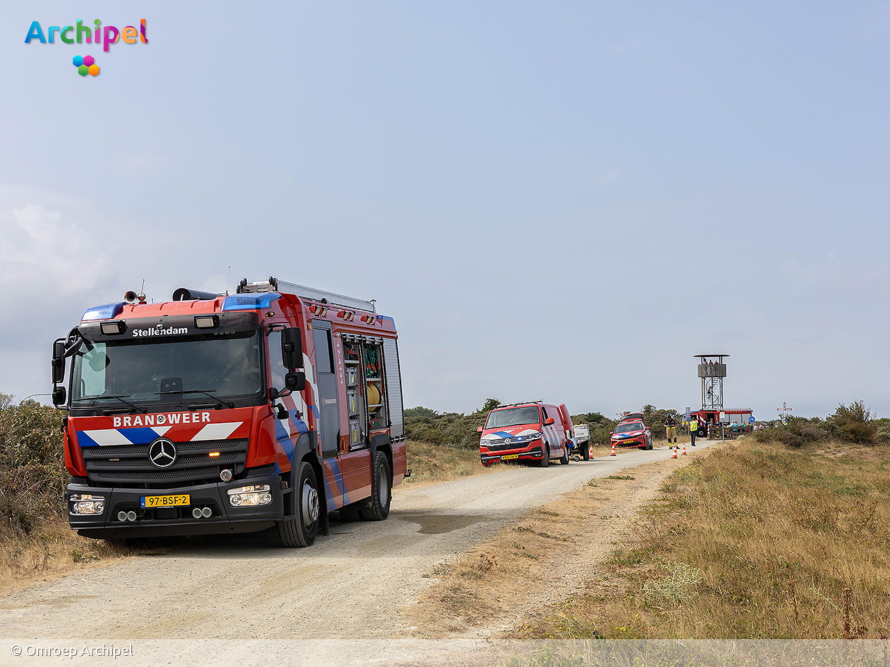 Foto behorende bij Brand in duingebied Ouddorp onder controle