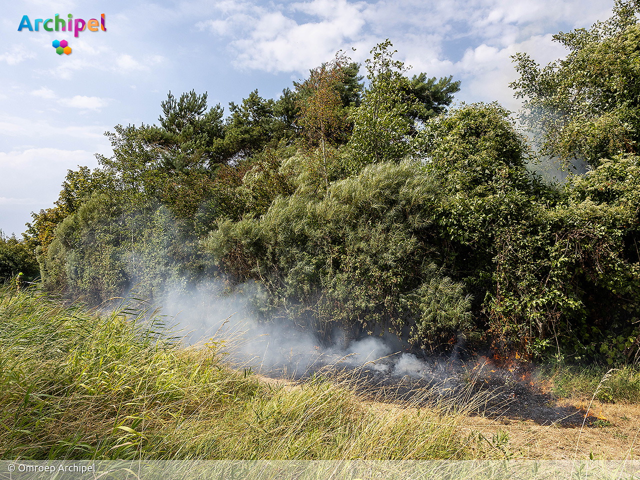 Foto behorende bij Brandweer ingezet bij brand in natuurgebied De Vliegers