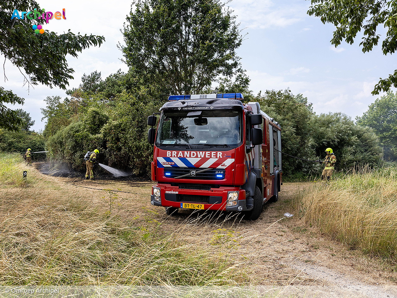 Foto behorende bij Brandweer ingezet bij brand in natuurgebied De Vliegers