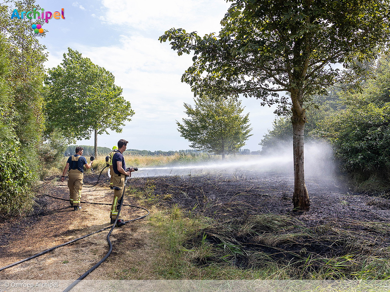 Foto behorende bij Brandweer ingezet bij brand in natuurgebied De Vliegers