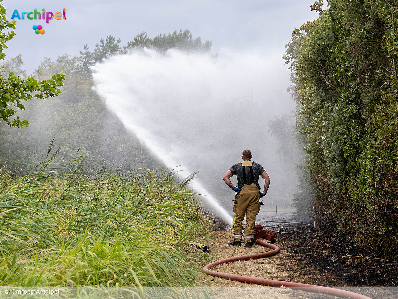 Foto behorende bij Brandweer ingezet bij brand in natuurgebied De Vliegers