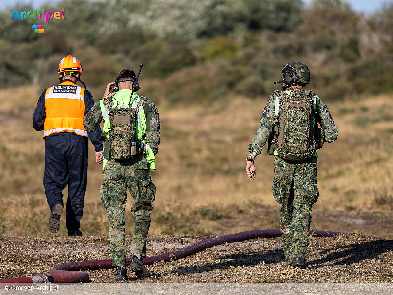 Foto behorende bij Natuurbrand in duingebied Ouddorp na grootschalige inzet onder controle