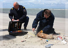 Bom gevonden op Ouddorpse strand
