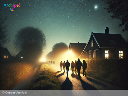 Foto behorende bij Wandeling in stilte en donker tijdens de Nacht van de Nacht