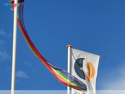 Regenboogwimpel in Dirksland voor derde keer gestolen