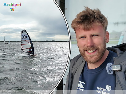 Bob surft 24 uur voor Spieren voor Spieren en verbreekt wereldrecord