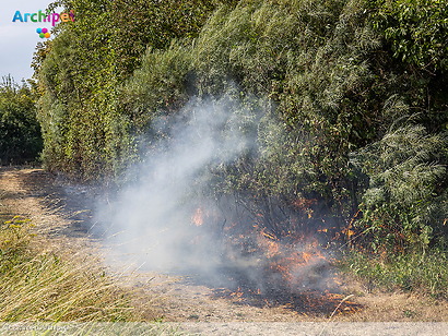 Brandweer ingezet bij brand in natuurgebied De Vliegers